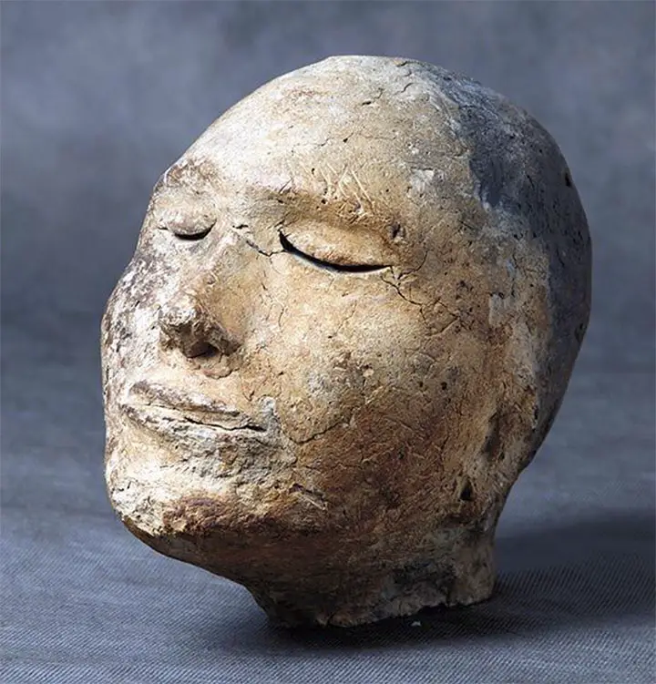 Mystery of Unique 2,100-Year-Old Human Clay Head, Has a Ram’s Head Inside