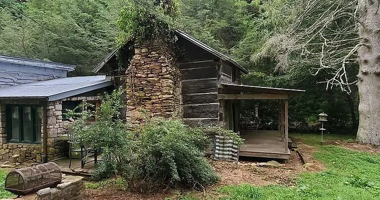 Abandoned Log Cabin On 15 Acres In The North Carolina Mountains. Circa 1798. $249,000