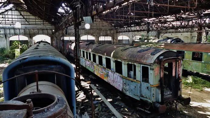 Abandoned Red Star Train Graveyard – Istvántelek Train Yard