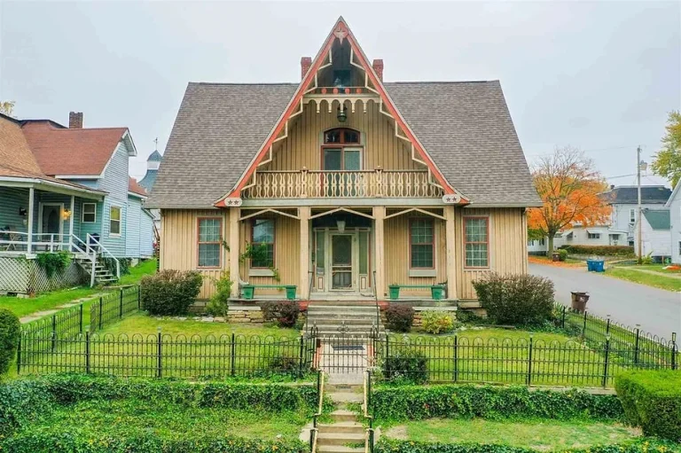 1850 Indiana Gothic Revival With 3,180 Sq Feet For Only $130K!