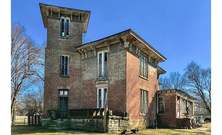 1855 Indiana Italianate, Graced by a 3-Story Staircase, Only $75,000!