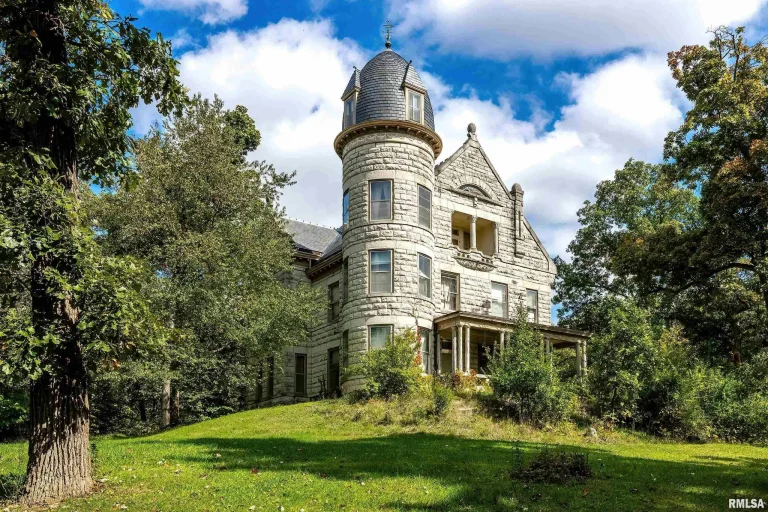 1895 Historic Warner Castle With 27 Acres of Lush Woods Lists For Just $700,000!