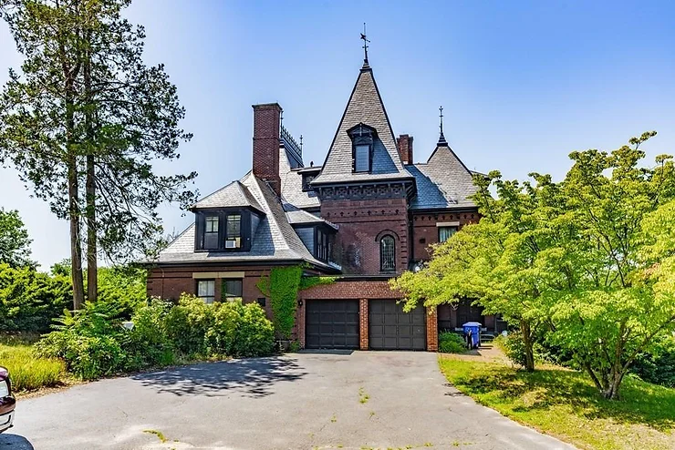 1874 MA Mansion With 8 Bedrooms, Grand Woodwork And Stained Glass Ceiling At $339K!