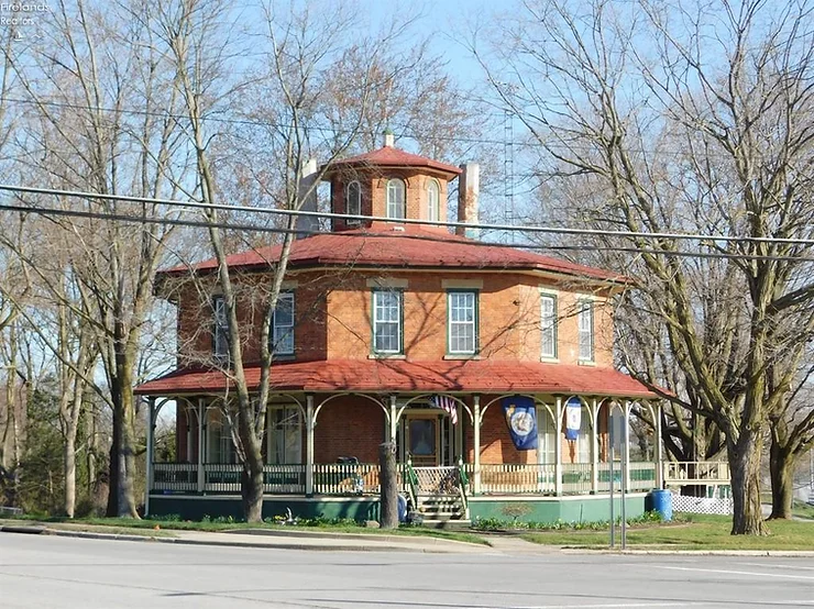 The Charm of a Historic 1858 Ohio Brick Octagon House Priced at an Enticing $199,900!