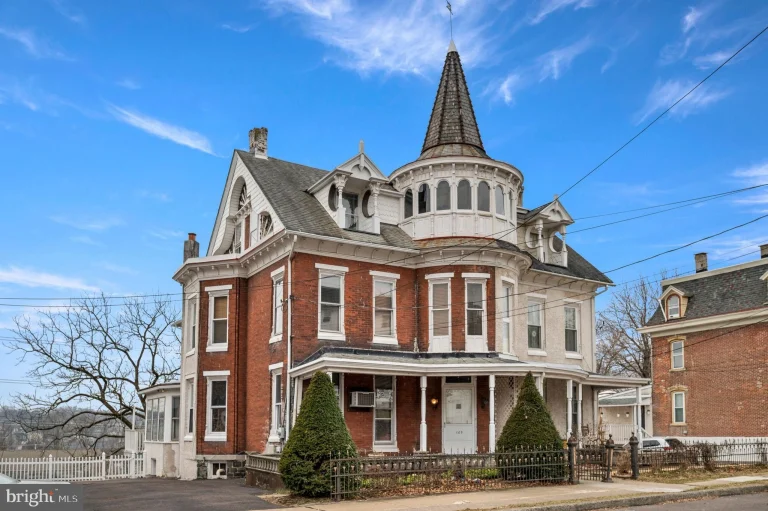 1880 PA Brick Victorian With Unique 3 Story Turret & 6 Bedrooms For Only $339,900!