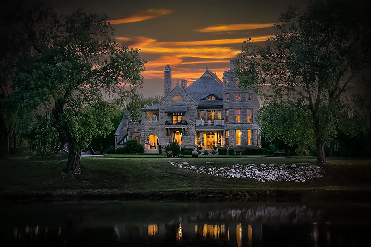 1886 Kansas Campbell Castle With 300 Year Old Grand Staircase And 17 Bedrooms On Market For $3.5M!