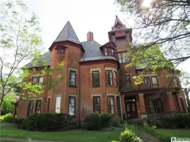 1880 NY 28 Room Gilded Age Mansion With Carved Ornamental Woodwork Yours For $200K!