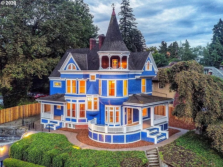 1892 Portland, OR Poulsen House With 8 Bedrooms & Stunning River Views For $1,750,000!