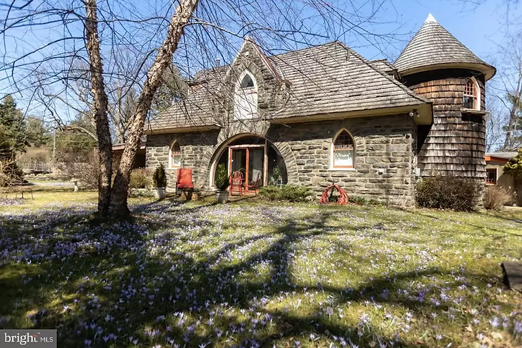 1896 PA Stone Carriage House With Turret & Designed by Famed Architect For Only 990K! Inside Phtos!