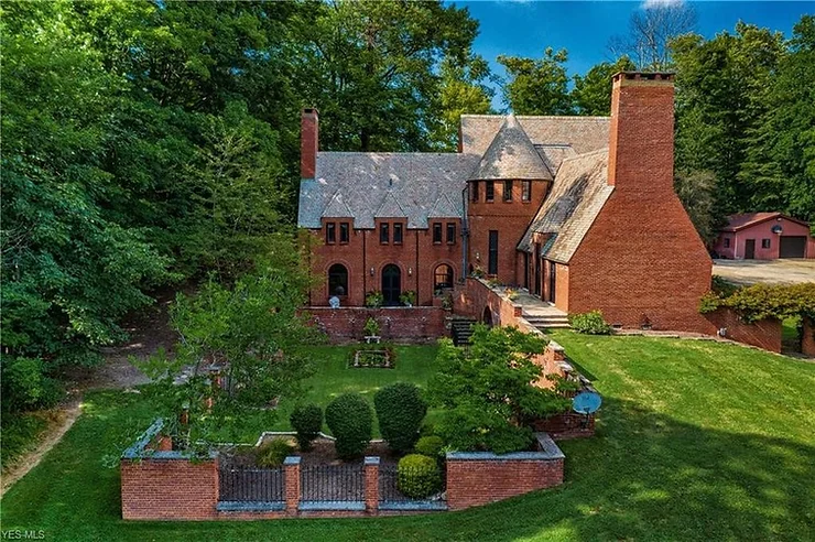 1930 Ohio Purcell Estate With Castle-Like Interior Including Turret Library, On Sale For 950K!