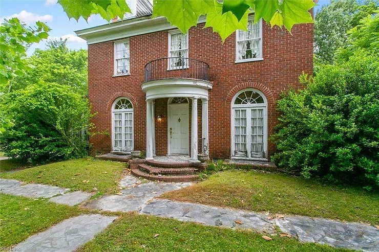 1920’s Virginia Colonial With Terrazo Floored Sunroom & Original Woodwork Selling For $119,900!