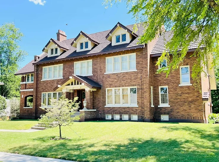 1913 Illinois Mansion With Original Stained Glass & Elevator For $375,000!