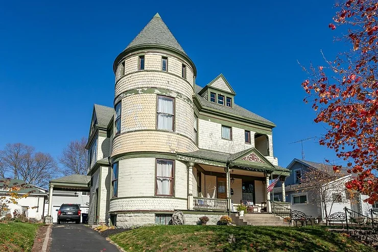 19th Century National Register Ohio Queen Anne With Incredible Turret ...