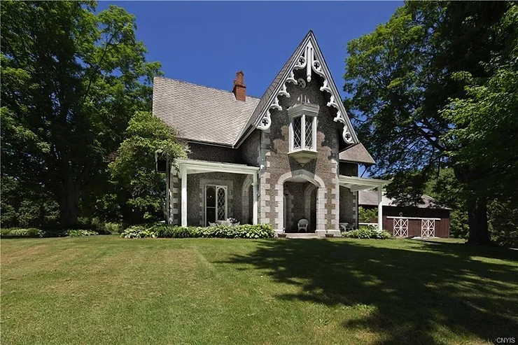 1850 Gothic Revival New York Farmhouse With 143 Acres For $1,775,000