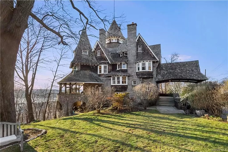 9 Bedroom NY 1892 Shingle Style “Castle of Park Hill” For $1.29 Million!