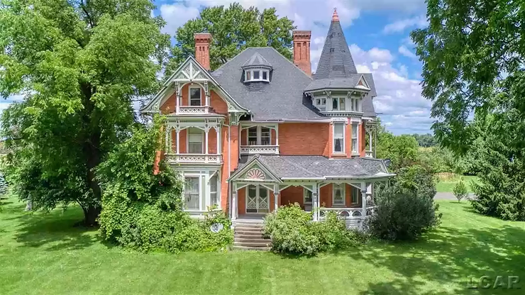 Amazing 1880 Queen Anne 6 Bed Farmhouse With 13 Acres & Original Barn Listed For $369,900!