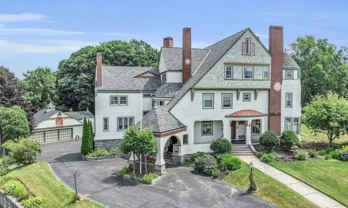 Charming 1887 Gilded Age Victorian Mansion in Massachusetts For $1.86 Million