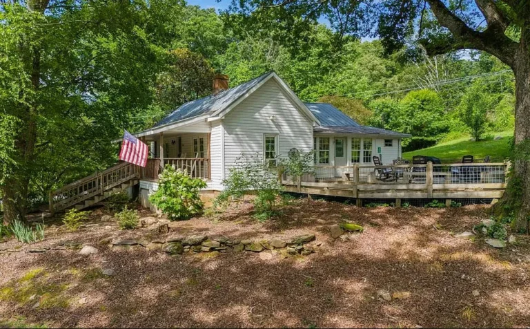 Look in the barn! Love the creek! Furnished! Almost four acres in North Carolina. $325,000