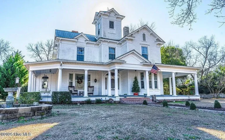 Porch goals! Pretty details inside! Over one acre in North Carolina. $309,500