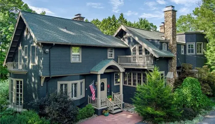 German Chateau-Inspired 1901 Retreat in Derby, New York For $749K!