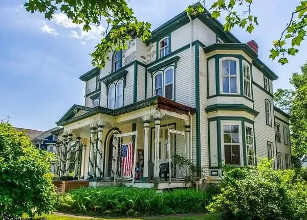 Big house with over 4,000 square feet. Nice woodwork! C. 1874 in New Jersey. $420,000