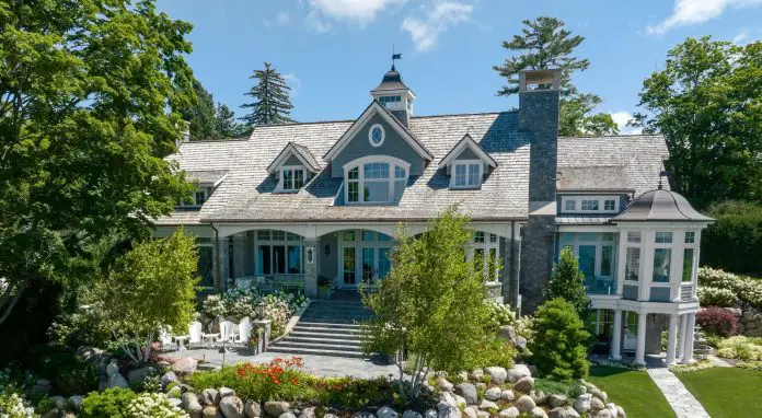 Craftsman-Style Post & Beam Walloon Lake Retreat in Michigan For $13,995,000