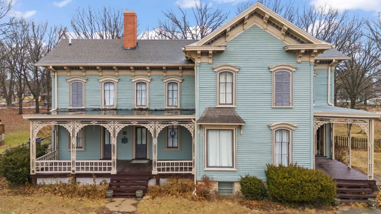 Look at that staircase and the marble mantels! C. 1870 in Illinois. $258,560.