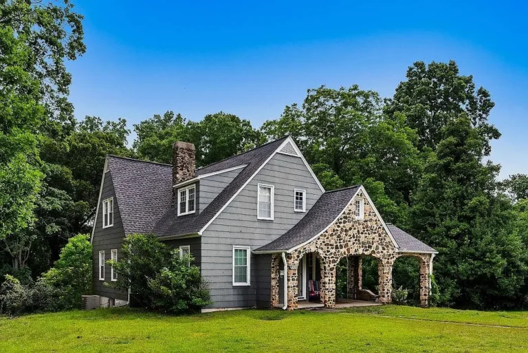 1930s Stone Masterpiece on 1.8 Acres! All the Charm for Only $202k!