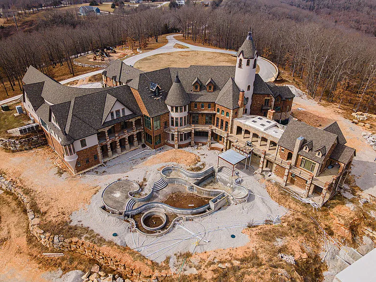 FORECLOSURE: Unfinished 60,000-Square-Foot Table Rock Lake Mansion