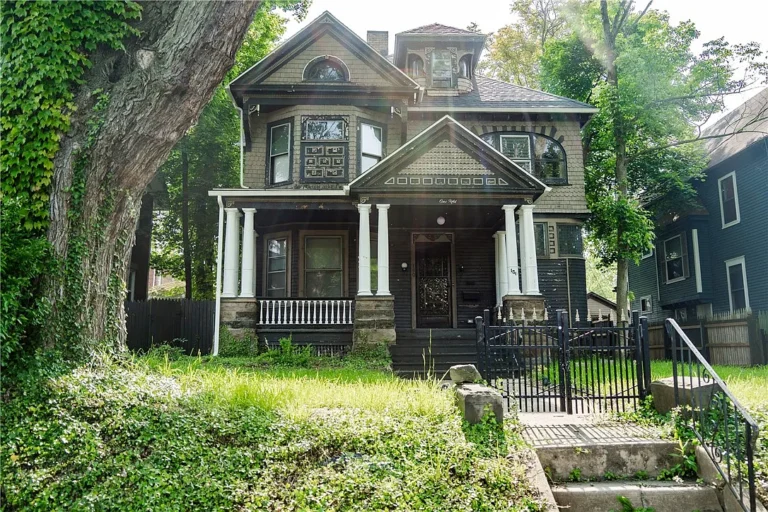Stunning woodwork and stained glass! C. 1911 in Pennsylvania. $150,000.
