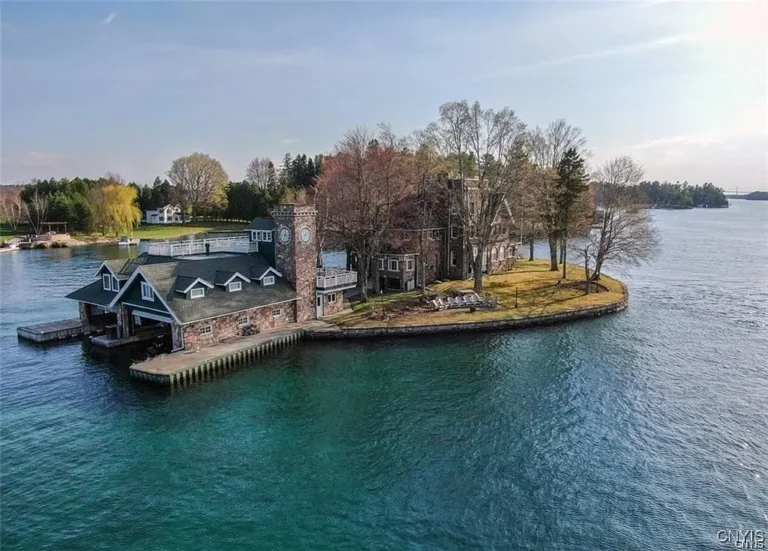 Check out that boathouse!! C. 1905 Arts & Crafts estate in New York.