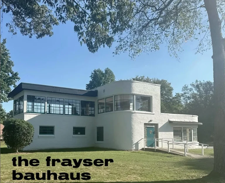 Incredible Bauhaus style! The Frayser Bauhaus. C. 1946 in Tennessee. $250,000. 