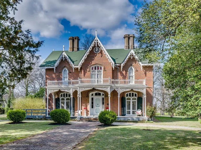 Check out the ironwork! 10 acres of historic charm in MS. $274,400.