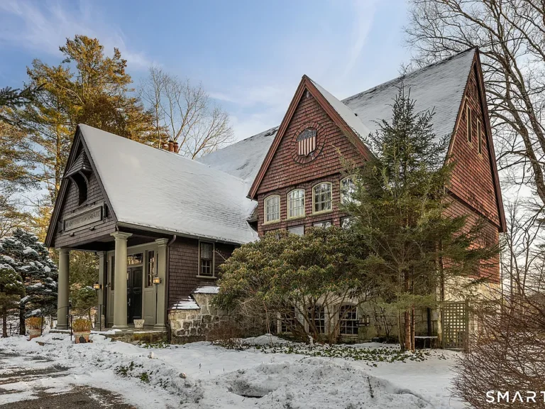 Check out the fireplace!! “The Taconic School House” on 2.92 acres in CT. $1,995,000.