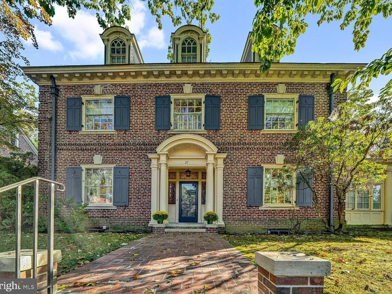 Beautiful woodwork! Directly across from Cadwalader Park! C. 1916 in New Jersey. $639,500.