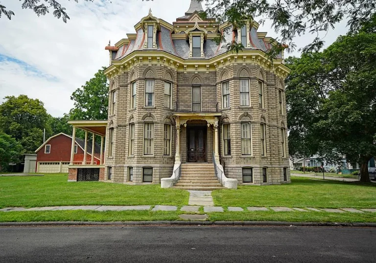Check out the woodwork!! 41-room Mansard mansion in Elmira. $199,800.
