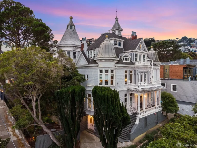Beautiful central staircase! C. 1885 heritage estate in San Francisco. $7,350,000.