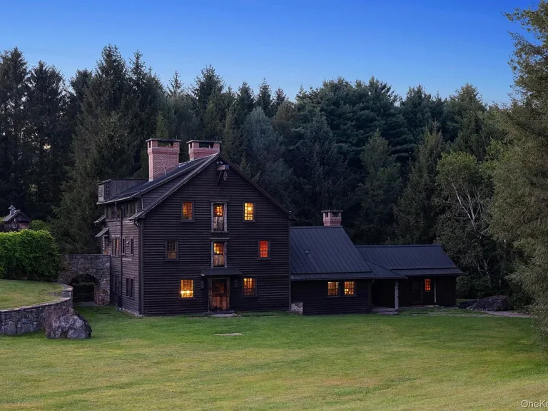 Stunning waterfall views! Historical 1700s Grist Mill on 2,000+ acres in NY. $90,000,000.