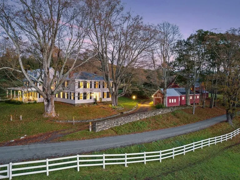 Seven fireplaces and a private pond! C. 1784 estate near Woodstock, VT. $3,700,000.