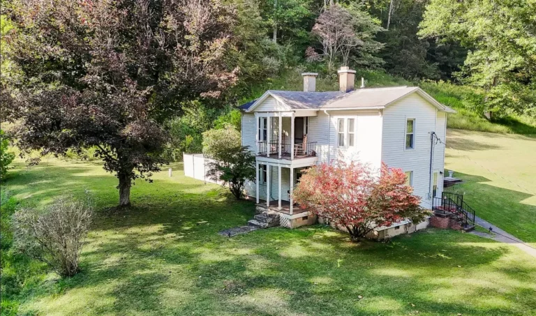 Check out those wood walls!! Historic farmhouse on 50 acres in WV. $320,000.