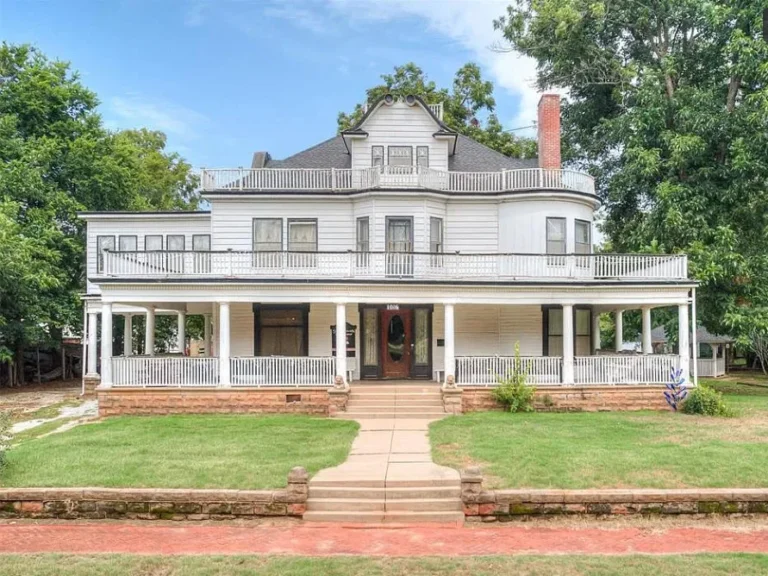 Check out the woodwork! C. 1910 on a huge corner lot in Oklahoma. $195,000.