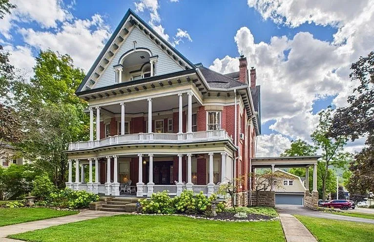 Incredible woodwork and 10 fireplaces! C. 1905 in Pennsylvania. $679,900.
