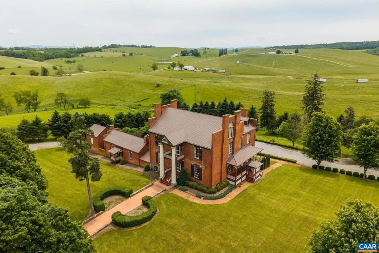 Beautiful woodwork and 4+ fireplaces! 37+ acres in VA. $3,900,000.