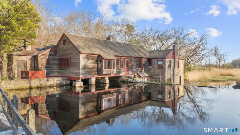 Check out the waterfall! Two houses on two acres! C. 1939 Former sawmill in Connecticut.