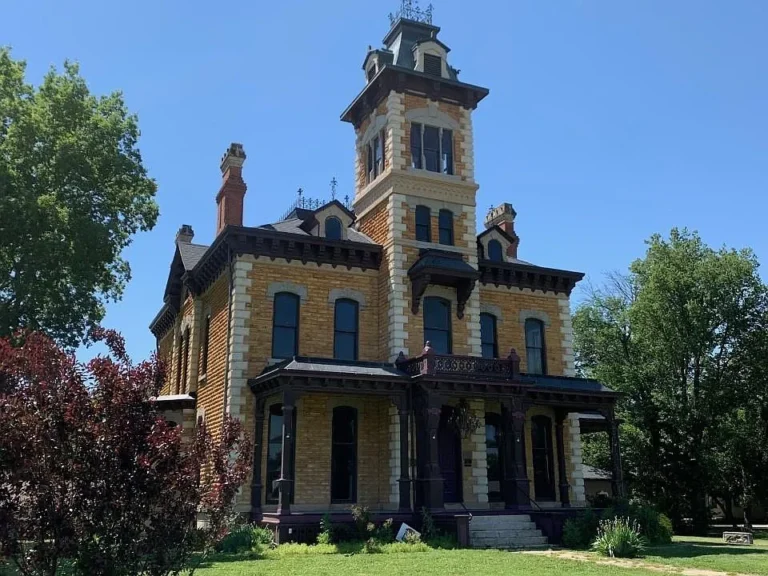 Check out the theater!! 23-room Victorian mansion in Kansas. $1,500,000.