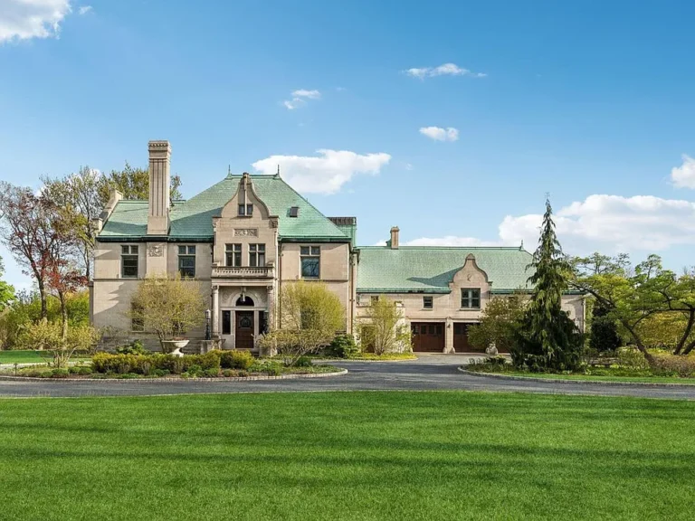 Check out the wood paneling!! C. 1890 estate with private lakefront. $4,700,000.