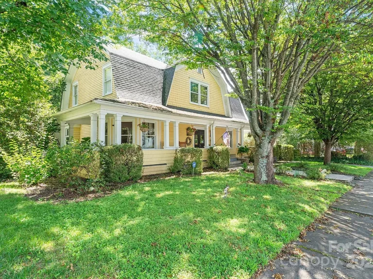 Beautiful woodwork! Great rock terrace! C. 1906 in North Carolina. $385,000.