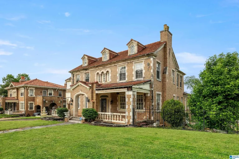 Check out those stained glass windows!! Huge 1930s brick manor with over 5,000 sqft! $250,000.
