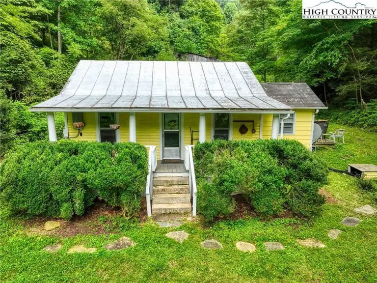 Apple trees and mountain views! C. 1940 cottage on 16 acres in NC. $219,000.
