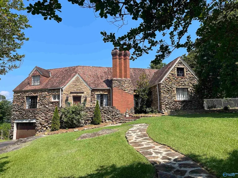 Beautiful sunsets and mountain views! 5-acre English Tudor in Alabama. $529,900.